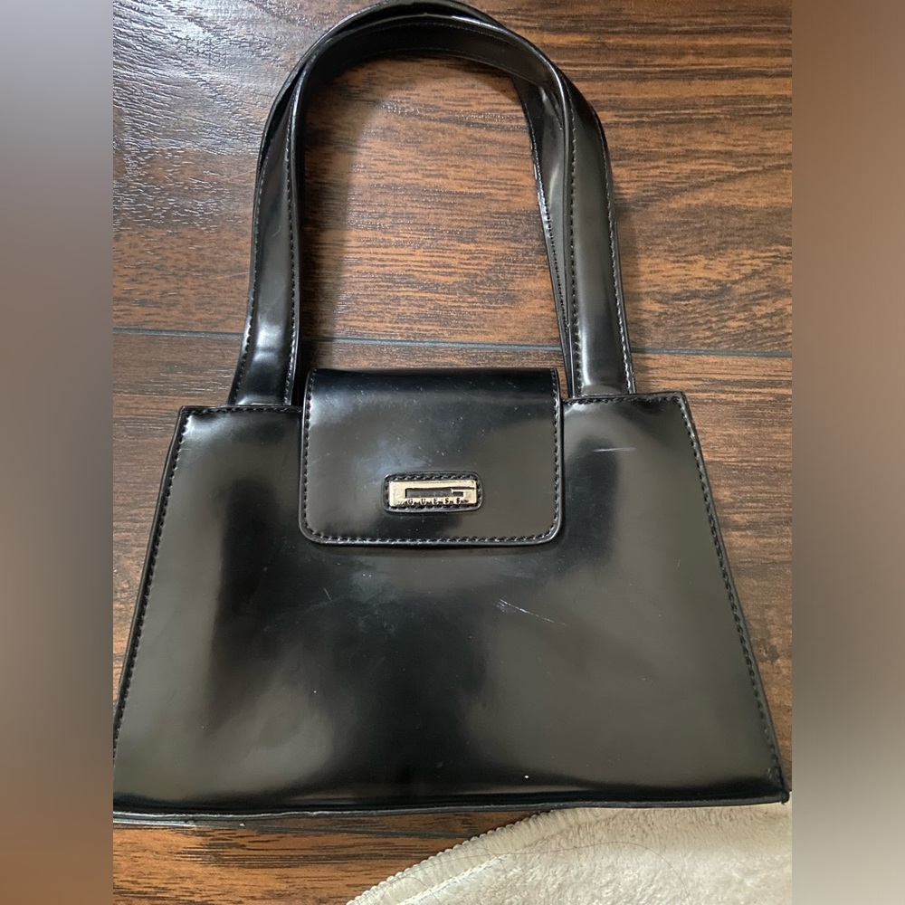 GUESS Black Leather Handbag